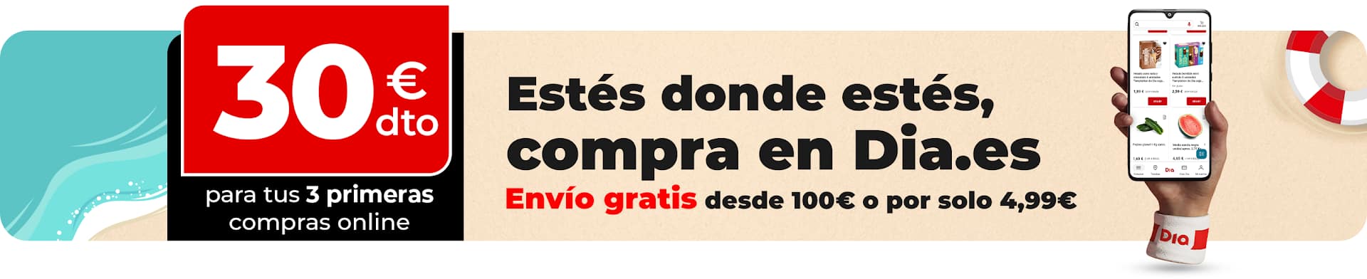 Hasta 30€ en tus primeras compras online