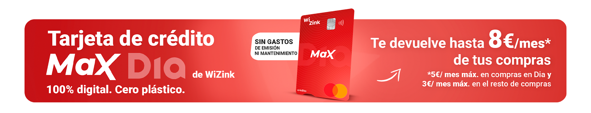 Tarjeta de crédito MaX Dia