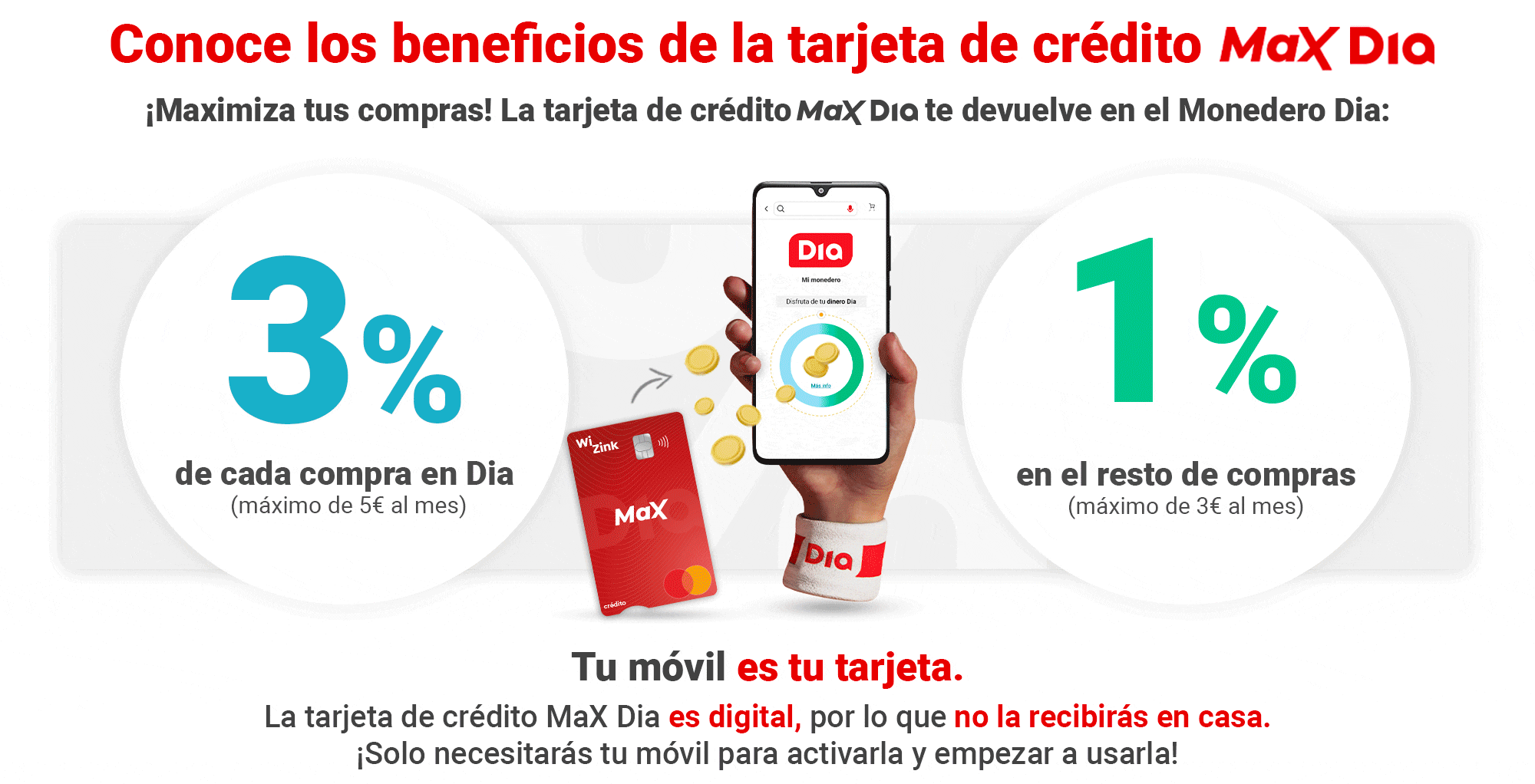 Conoce los beneficios de la tarjeta de Crédito MaX Dia