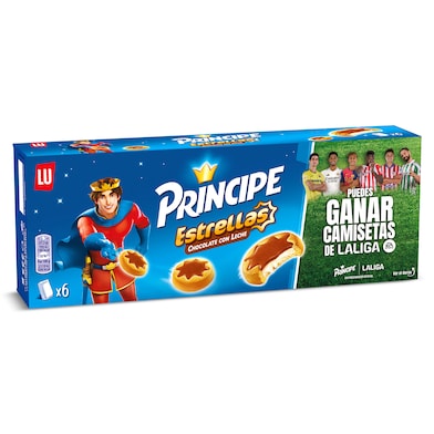 Galletas rellenas de chocolate estrellas Principe 225 g-0