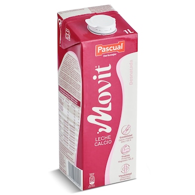 Leche desnatada calcio Pascual Movit 1 L-0