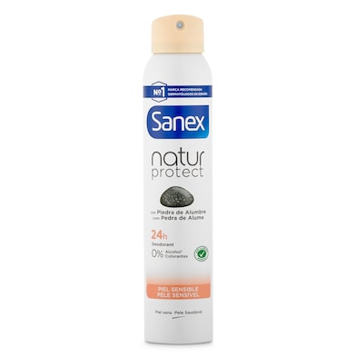 Desodorante natur protect pieles sensibles Sanex 200 ml-0