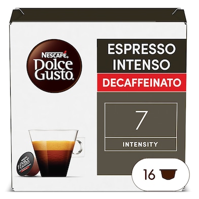 Cápsulas de café expresso descafeinado intenso Dolce Gusto 16 unidades-0