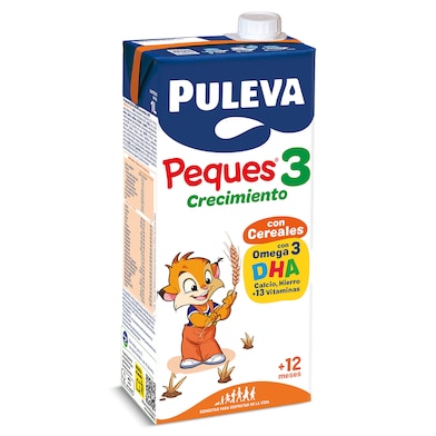 Leche infantil crecimiento con cereales Peques 3 Puleva 1 L-0