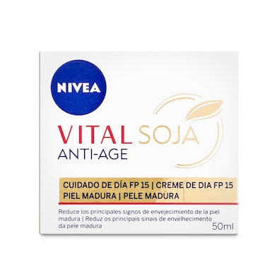 Crema de día antiarrugas con soja Nivea 50 ml-0