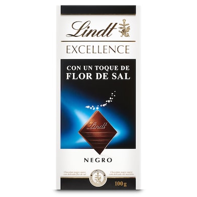 Chocolate negro con un toque de flor de sal Lindt Excellence 100 g-0