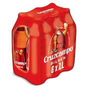 Cerveza Cruzcampo pack 6 x 1 L