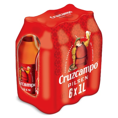 Cerveza Cruzcampo pack 6 x 1 L-0