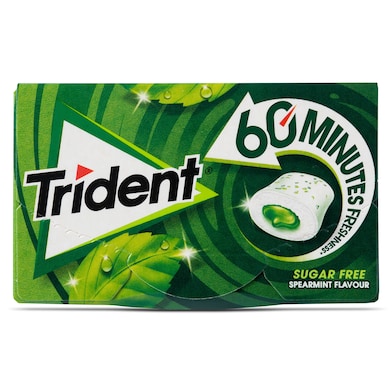 Chicles sabor hierbabuena 60 minutos sin azúcar Trident 22 g-0