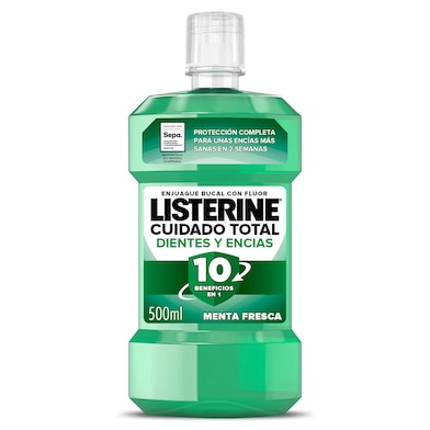 Enjuague bucal dientes y encías Listerine 500 ml-0