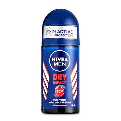 Desodorante roll-on dry impact 72 h Nivea men 50 ml-0