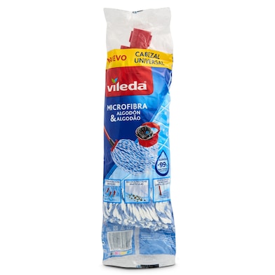 Fregona microfibra y algodón Vileda 1 unidad-0