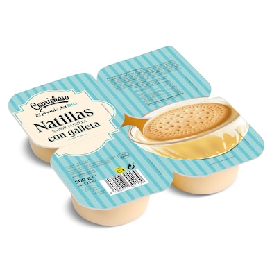 Natillas con galleta Dia Caprichoso 4 x 125 g-0