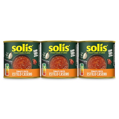 Tomate frito estilo casero Solís 3 x 100 g-0