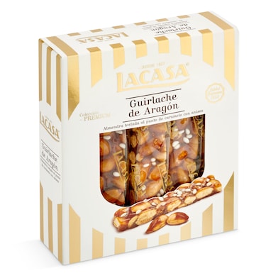 Turrón de guirlache de Aragón Lacasa 240 g-0 Turrón de guirlache de Aragón Lacasa 240 g-0