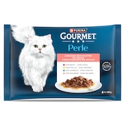 Alimento para gatos en mini filetes en salsa Gourmet 4 x 85 g