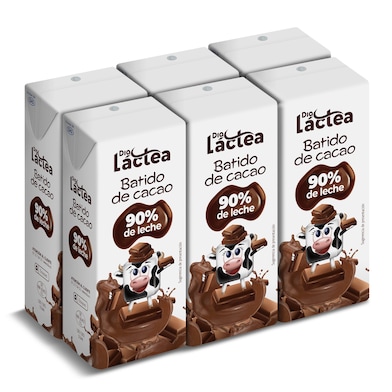 Batido de cacao 90% leche Dia Láctea 6 x 200 ml-0