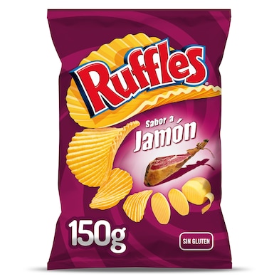 Ruffles jamón 150 g-0