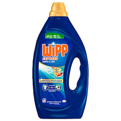 Detergente máquina líquido limpio y liso Wipp Express 28 lavados-0