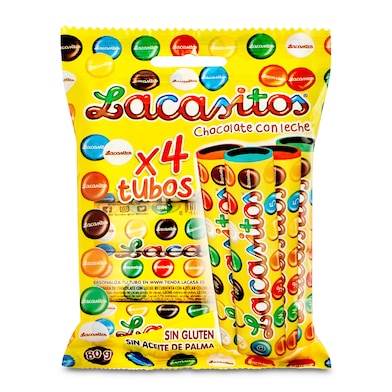 Grageas de chocolate con leche Lacasitos 80 g-0