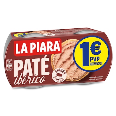 Paté ibérico La piara 2 x 75 g-0