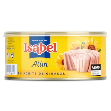 Atún en aceite de girasol Isabel 600 g-0