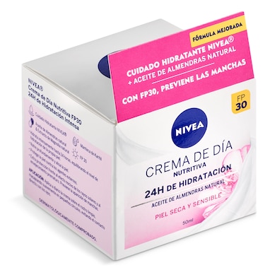 Crema de día nutritivo hidratante piel seca Nivea 50 ml-0
