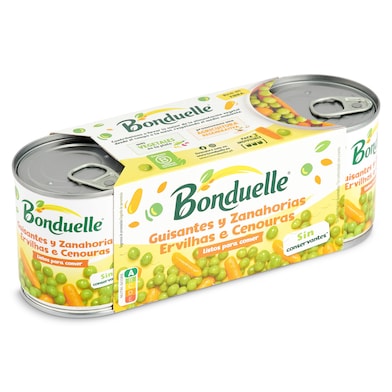 Guisantes y zanahorias Bonduelle 3 x 130 g-0