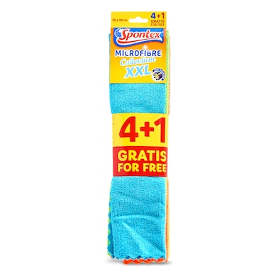 Bayeta microfibra Spontex 5 unidades-0