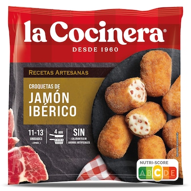 Croquetas artesanas de jamón ibérico La Cocinera 400 g-0