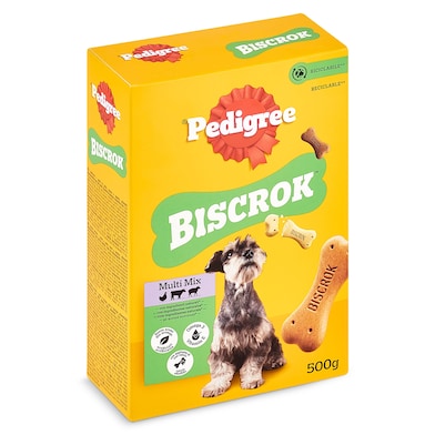 Snack para perros Pedigree Biscrok 500 g-0