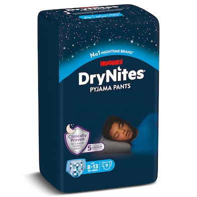 Pañales de noche infantiles de 8 a 13 años Huggies DryNites 9 unidades-0