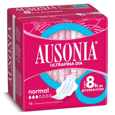 Compresas normal con alas Ausonia 14 unidades-0