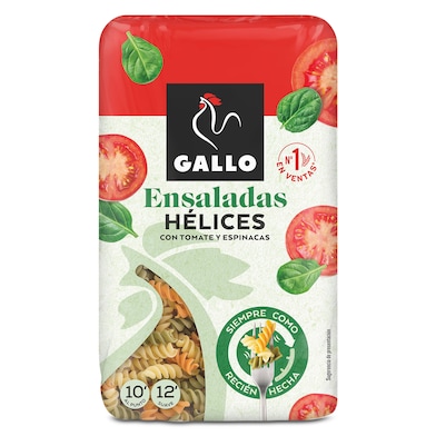 Hélices con tomate y espinacas Gallo 450 g-0