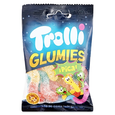 Golosinas gusanos ácidos glumies Trolli 50 g-0