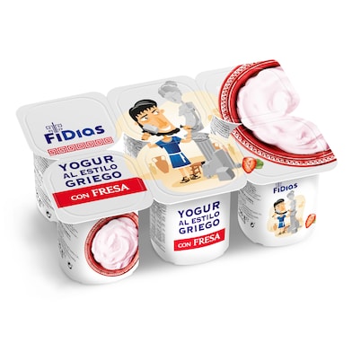 Yogur griego con fresa Dia Fidias 6 x 125 g-0
