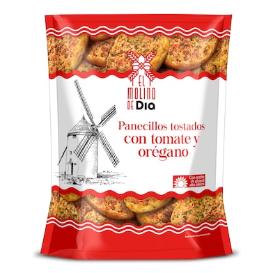 Panecillos tostados con tomate y orégano El Molino de Dia 160 g-0