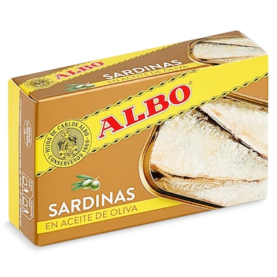 Sardinas en aceite de oliva Albo 85 g-0