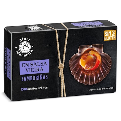 Zamburiñas en salsa vieira Dia Mari Marinera 63 g-0