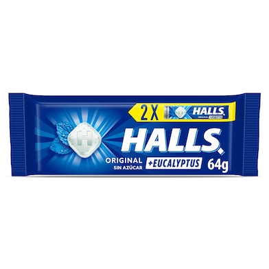 Caramelos sabor eucalipto Halls 2 x 32 g-0