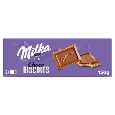 Galletas con chocolate con leche Milka 150 g-0