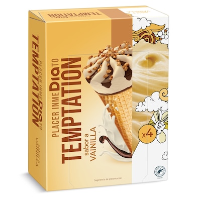 Conos de vainilla Dia Temptation 4 x 68 g-0