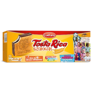 Bizcochitos rellenos Cuétara Tostarica 125 g-0