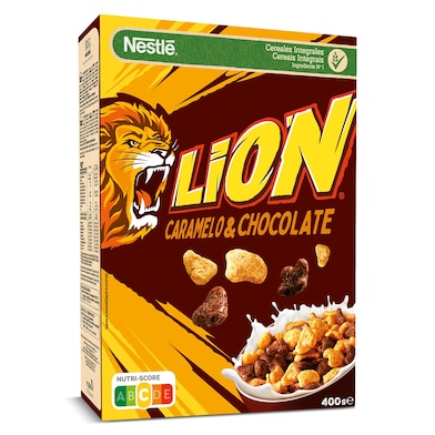 Cereales integrales con chocolate y caramelo Nestlé Lion 400 g-0