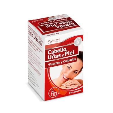 Cápsulas para cabello, uñas y piel Vivisima+ 50 unidades-0
