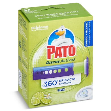 Discos activos aparato aroma lima Pato 1 unidad-0