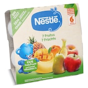 Puré de 7 frutas sin gluten Nestlé pack 4 x 100 g