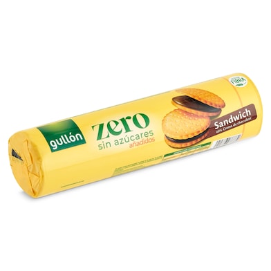 Galletas sándwich con chocolate sin azúcares Gullón 250 g-0