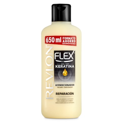 Crema suavizante con keratina cabello seco o dañado Flex 650 ml-0