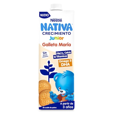 Leche crecimiento con galleta maría +3 años Nestlé 1 L-0